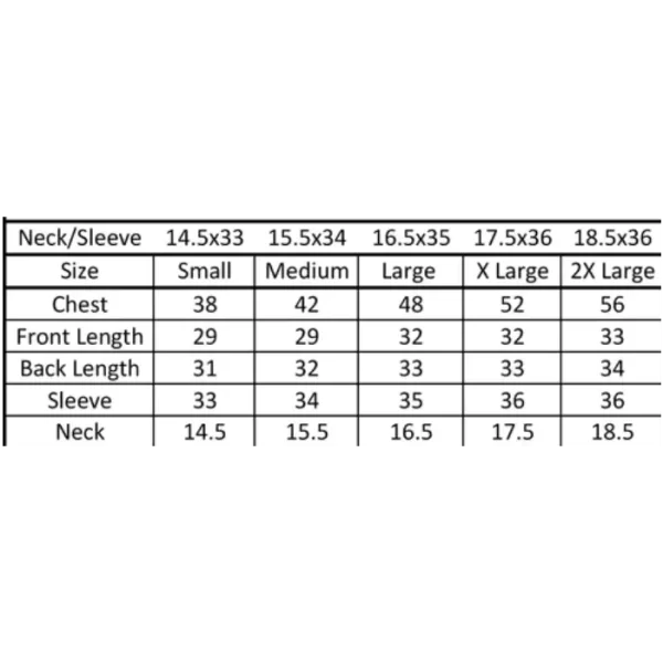 barrelorunsizechart