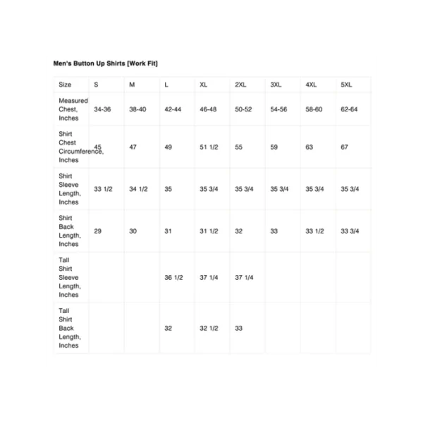 santana fr size chart