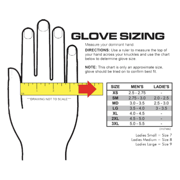 glove size chart